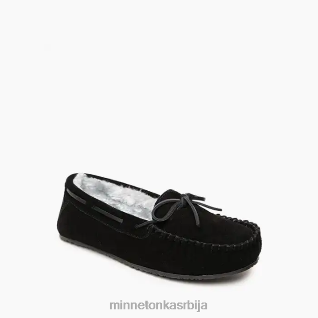 Minnetonka Жене црн цомфи моц обућа T0JBP263